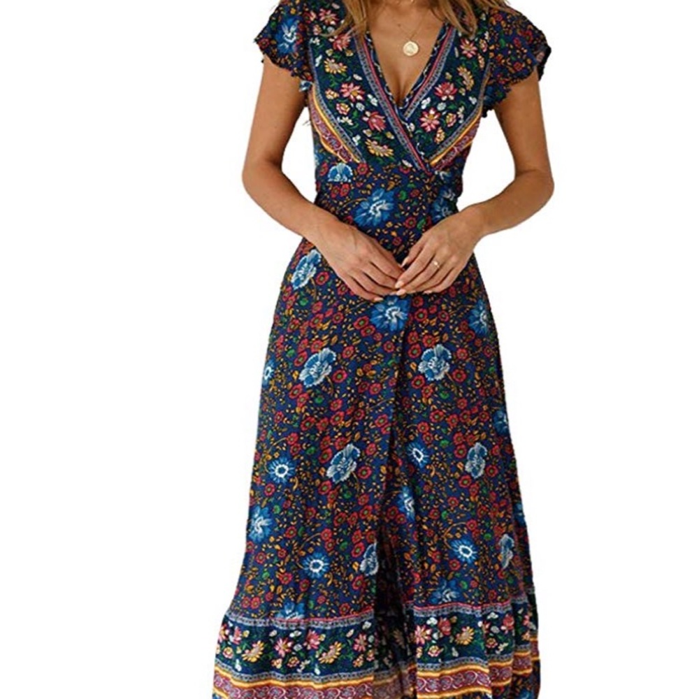 Boho wrap dress